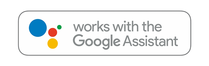 works with Google Assistant logo