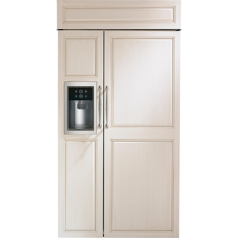 Monogram 42" Built In Side By Side Custom Panel Dispenser Refrigerator